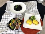 業師示範菜餚成品